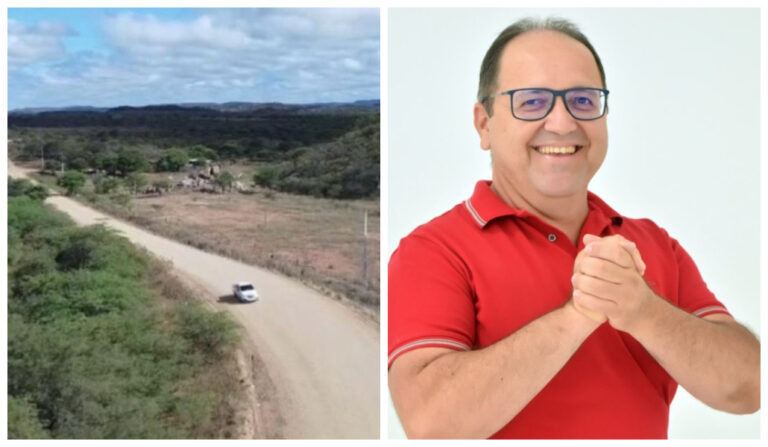 Presidente da Câmara de Sumé Jeffeson Menezes comemora lançamento do projeto de pavimentação da PB 210, que liga Sumé a São José dos Cordeiros